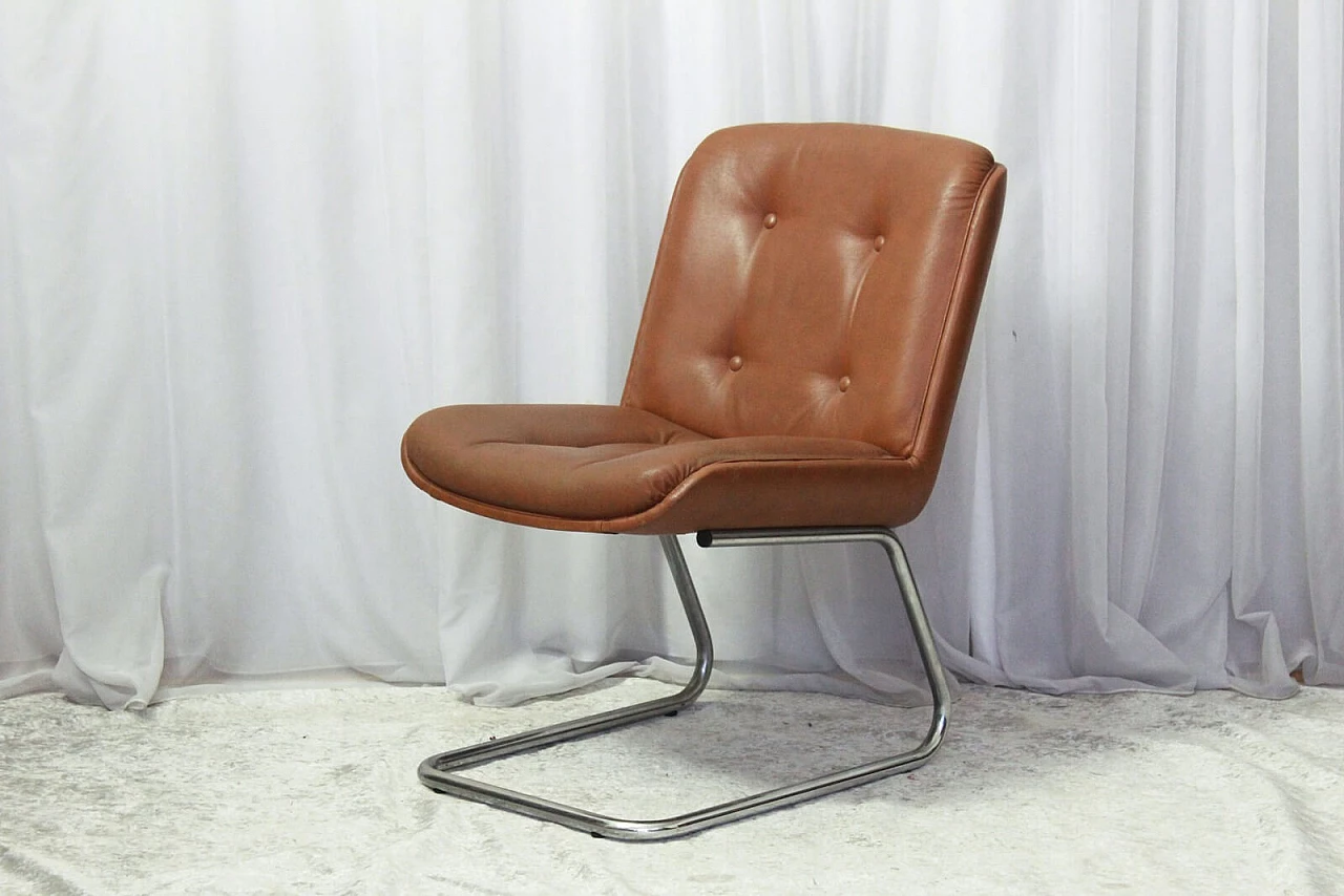 Poltrona da scrivania vintage degli anni 70 2