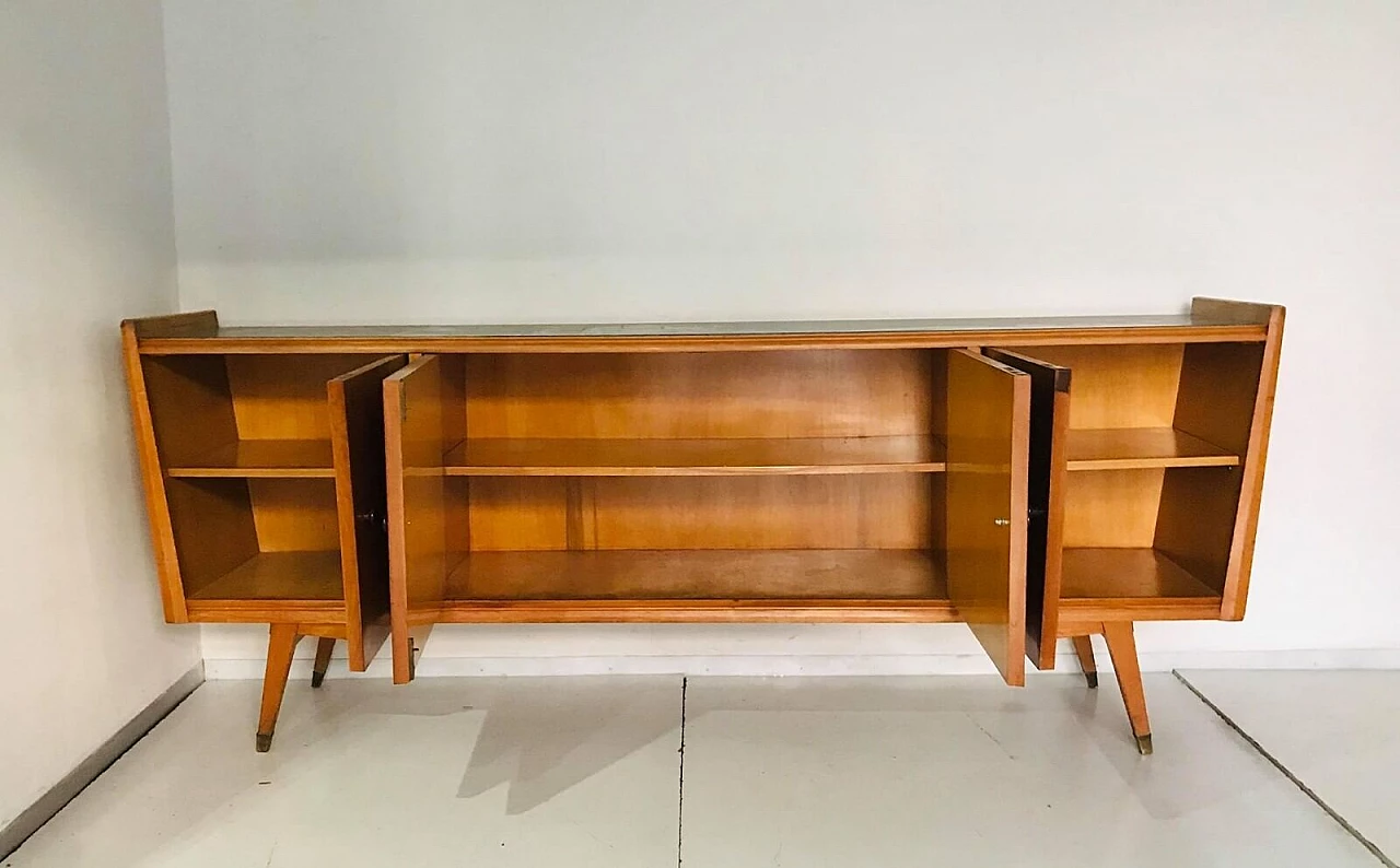 Sideboard cabinet in marble and wood design '60s 6
