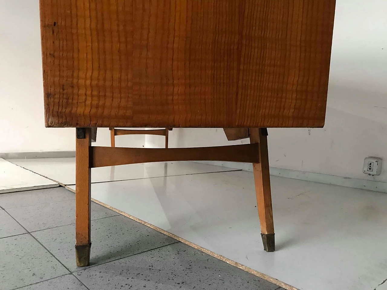 Sideboard cabinet in marble and wood design '60s 10