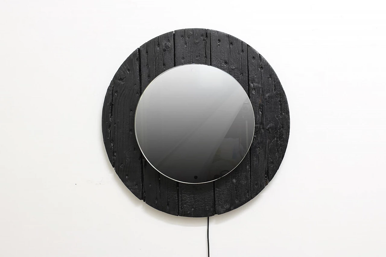 Specchio Tondo "Black Hole Sun" 2