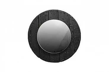 Specchio Tondo Black Hole Sun - Upcycling