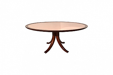 Round coffee table with mirror Pietro Chiesa for Fontana Arte
