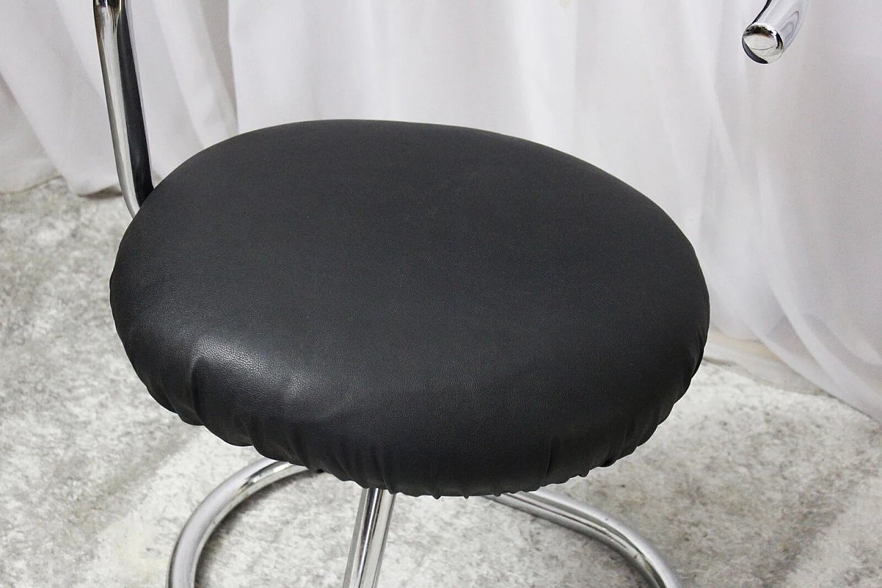 6 Sedie "Cobra" di Giotto Stoppino in metallo cromato,anni70 7