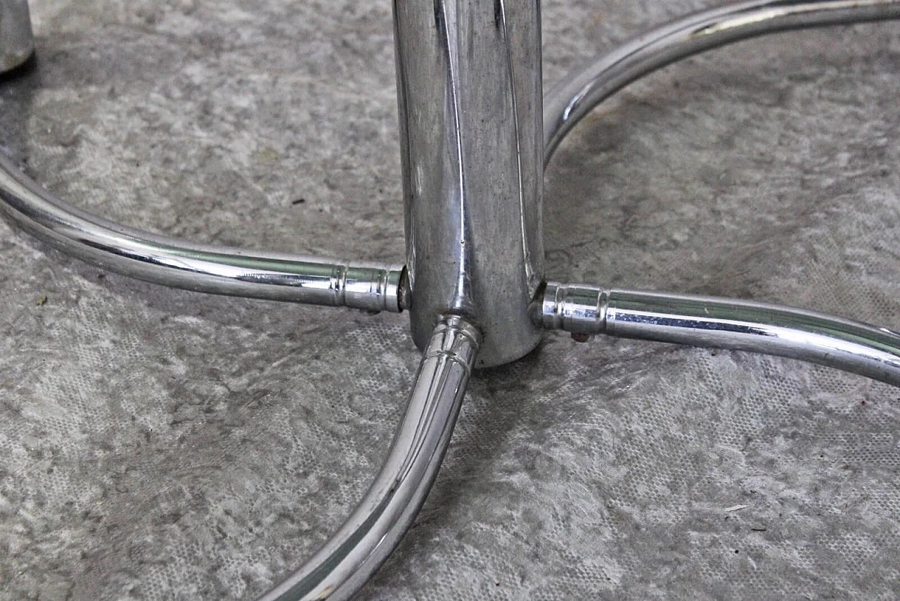 Mid century Italian glass round table by Giotto Stoppino, 70s 4