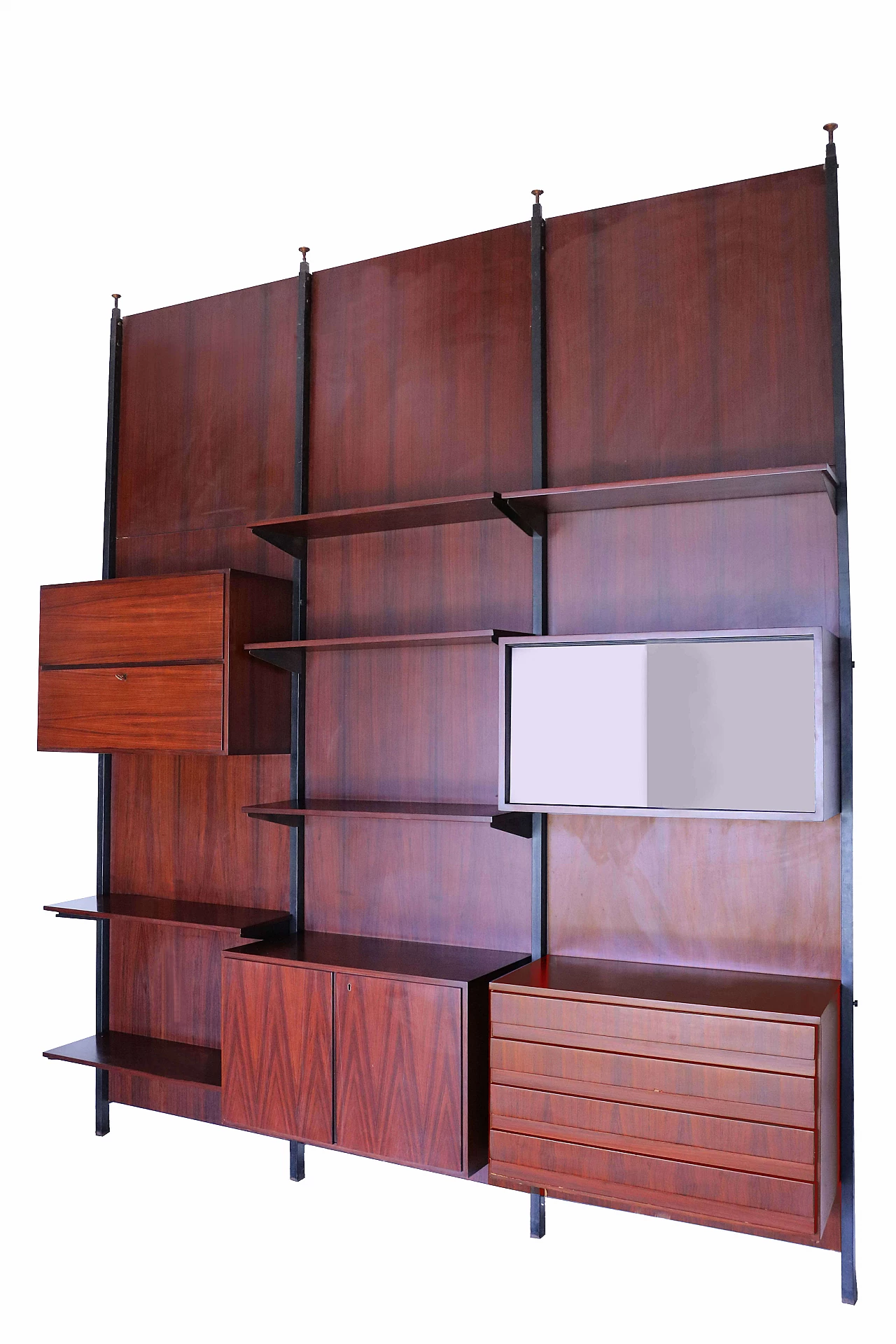 Rosewood wall bookcase, 60s 1145042