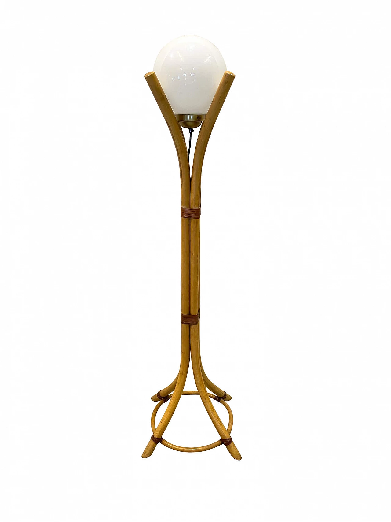 Floor lamp made of bamboo, 70s 1145134