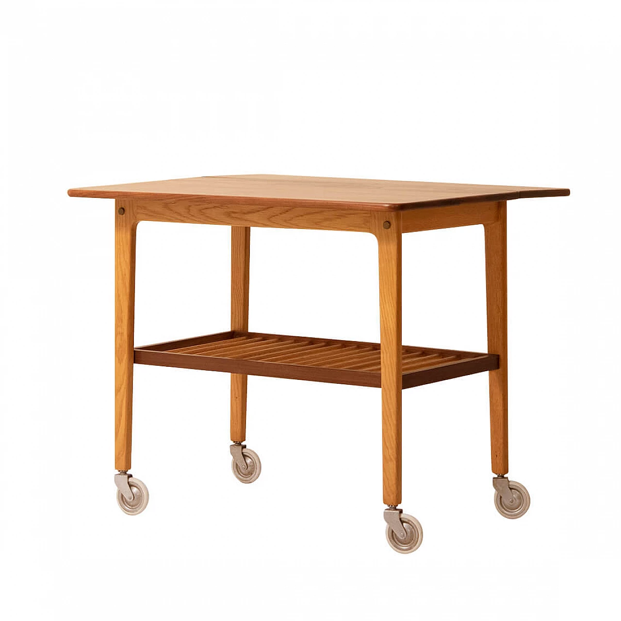 Tavolino svedese in mogano con ruote 1145181