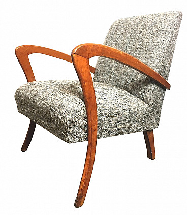 Beech armchair, 1950's