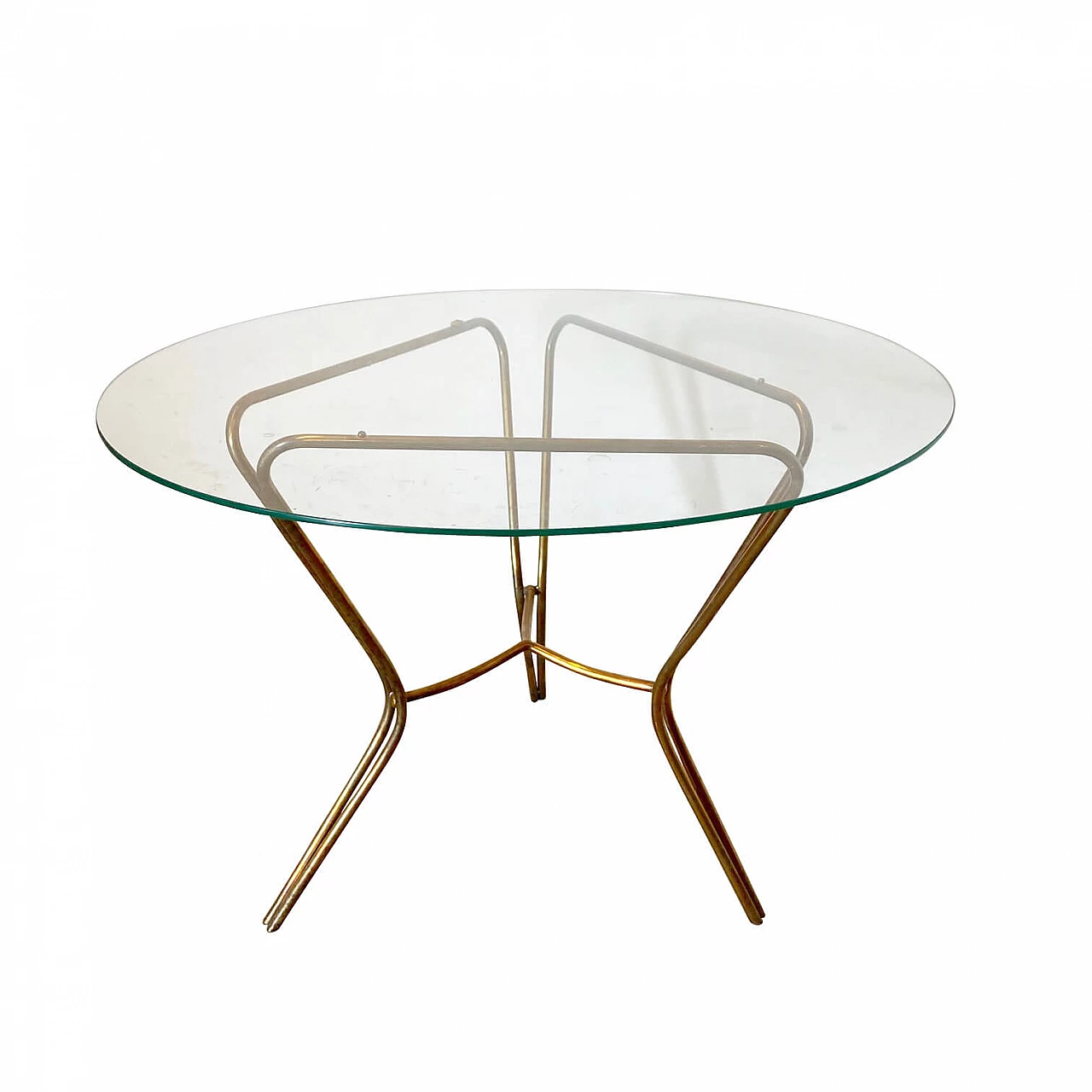 Coffee table in brass and glass, 1950s 1145460