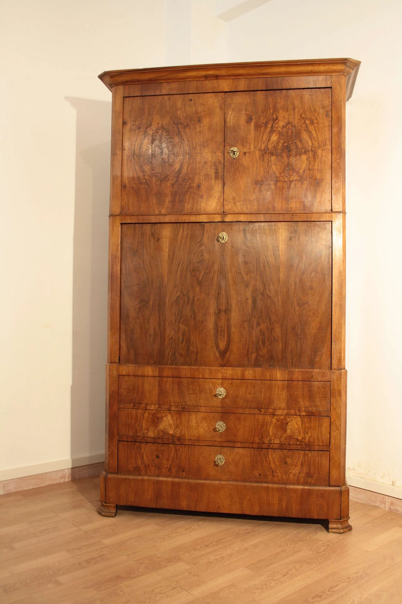 Secretaire in oak and briarwood, late 19th century 1145630