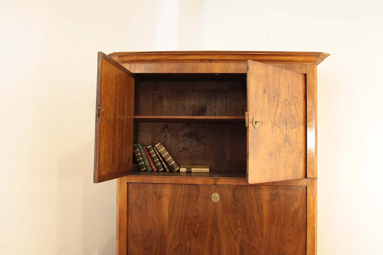 Secretaire in oak and briarwood, late 19th century 1145645