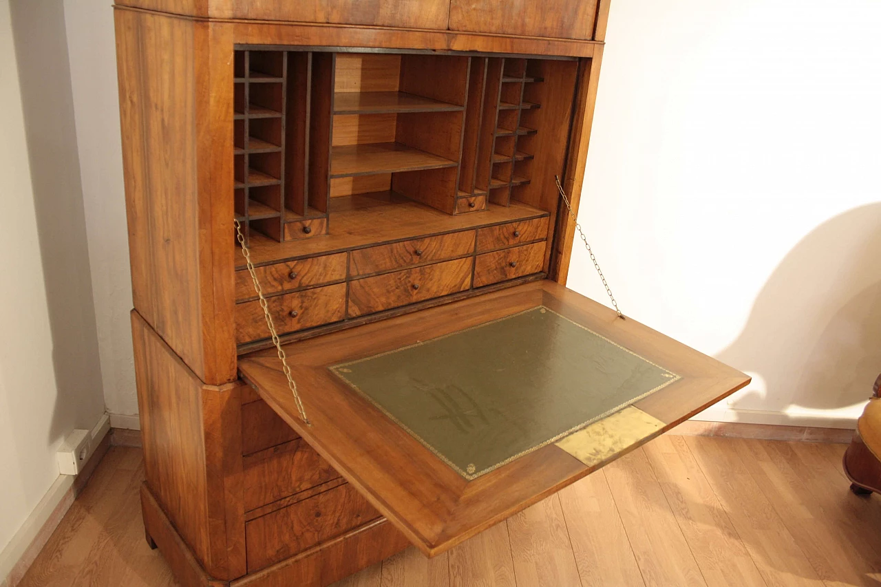Secretaire in oak and briarwood, late 19th century 1145651