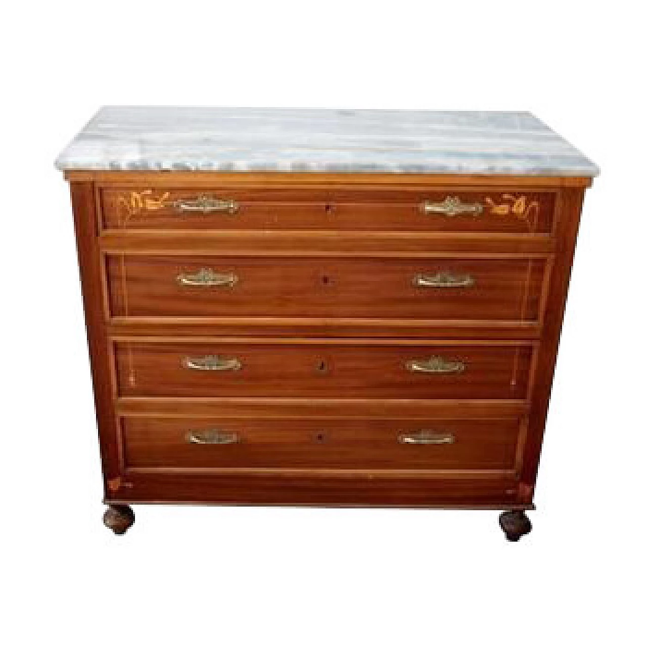 Antique mahogany Art Deco chest of drawers, 1910 1145939