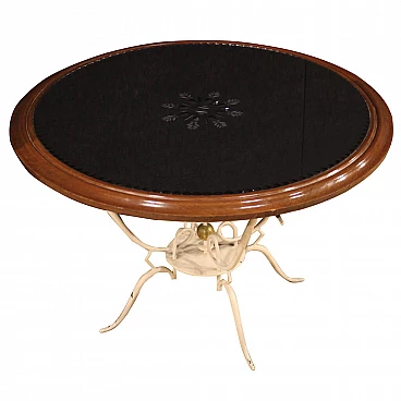 French painted metal design table