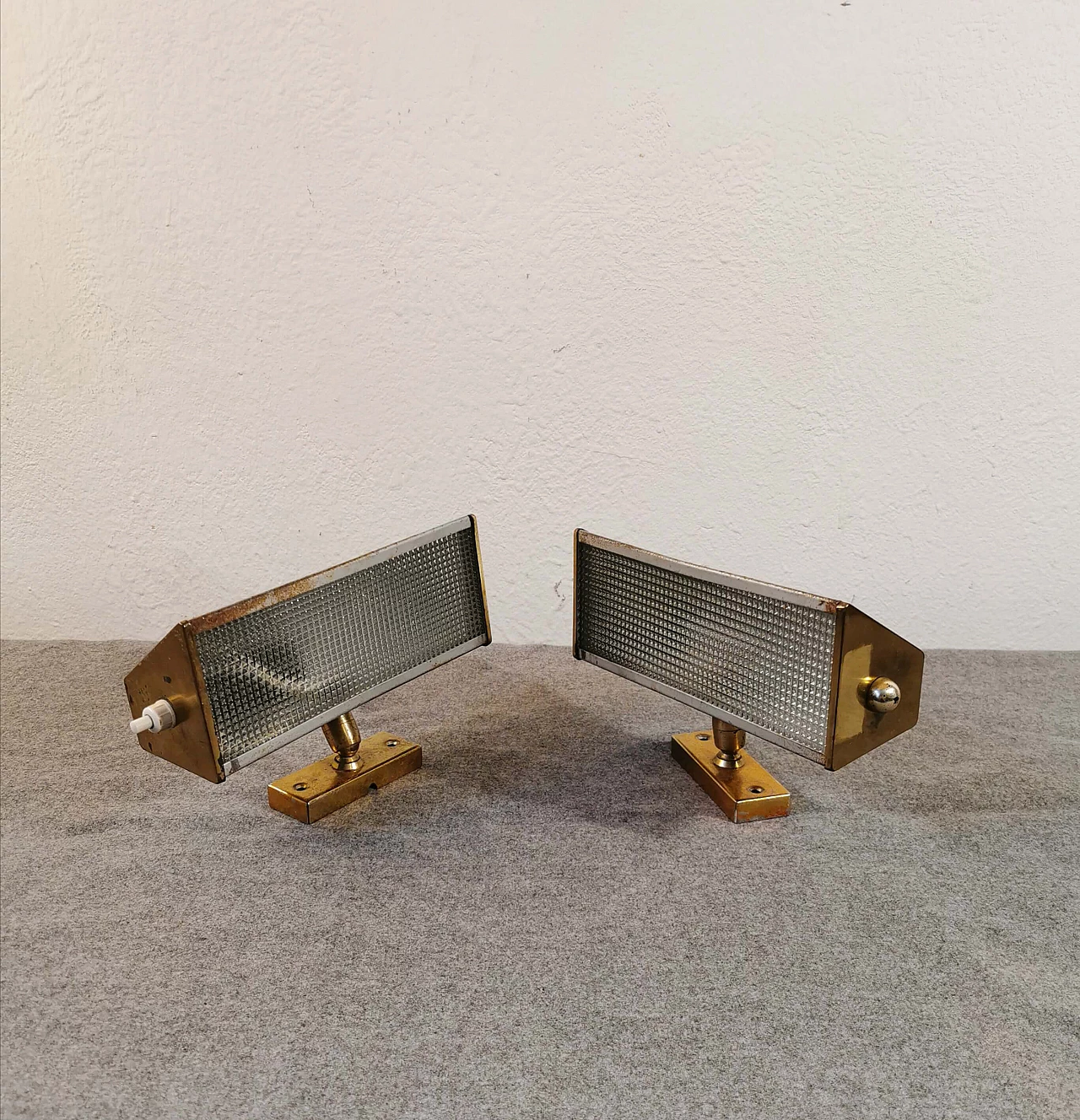 Pair of wall lamps, 50s 1146184