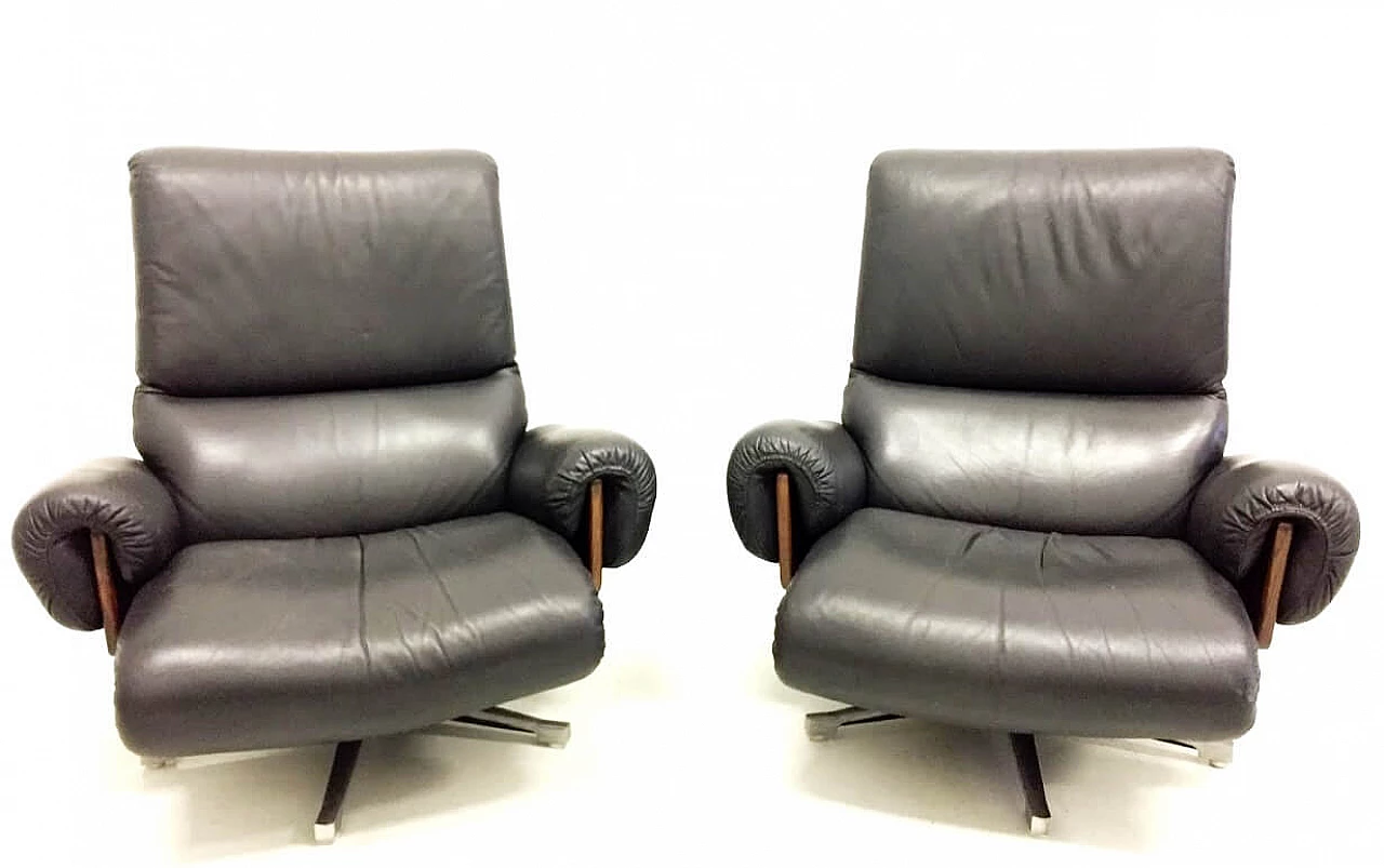 Pair of armchairs Strassle by Vandenbeuck, 60s 1146464