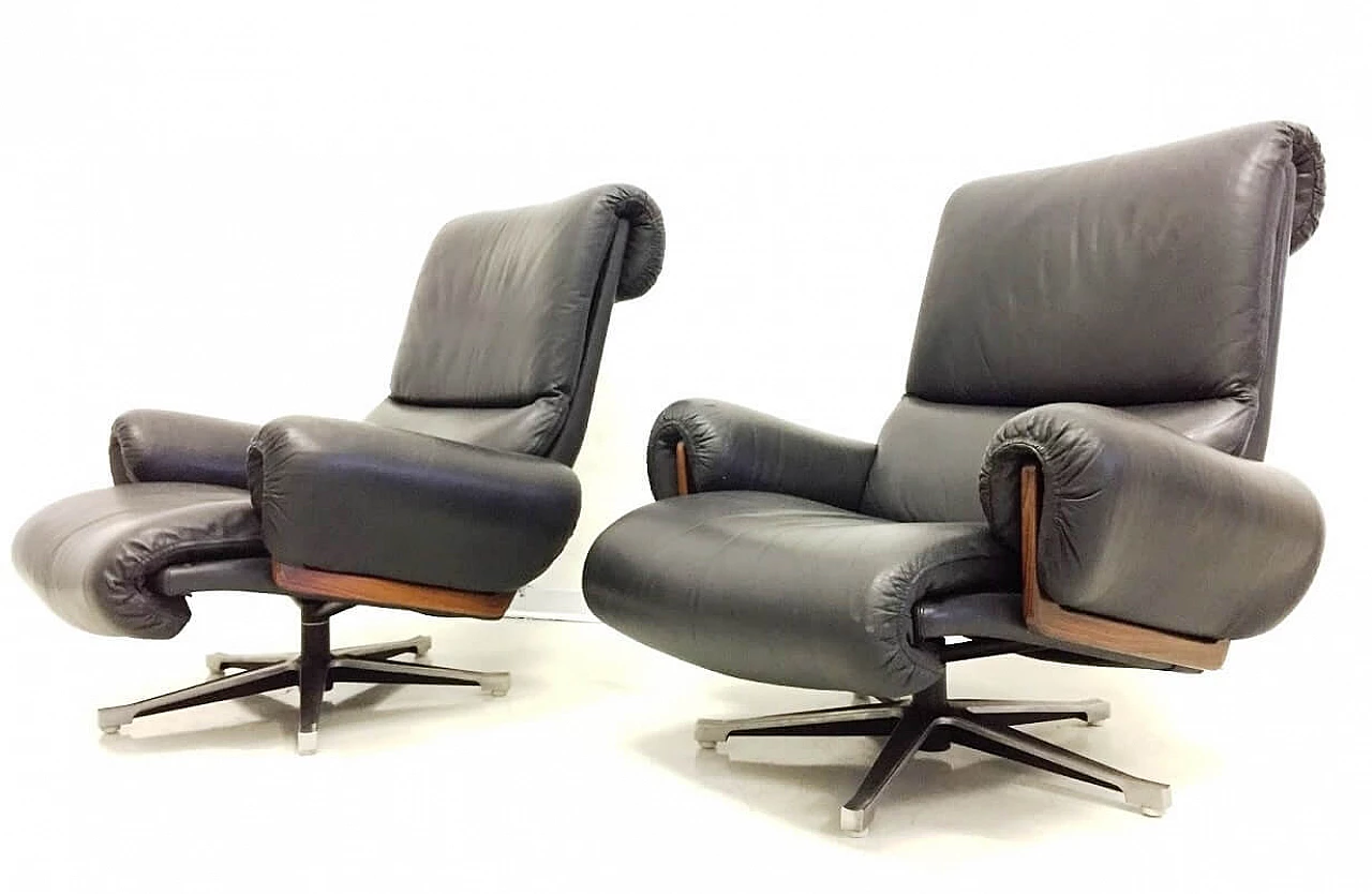 Pair of armchairs Strassle by Vandenbeuck, 60s 1146470