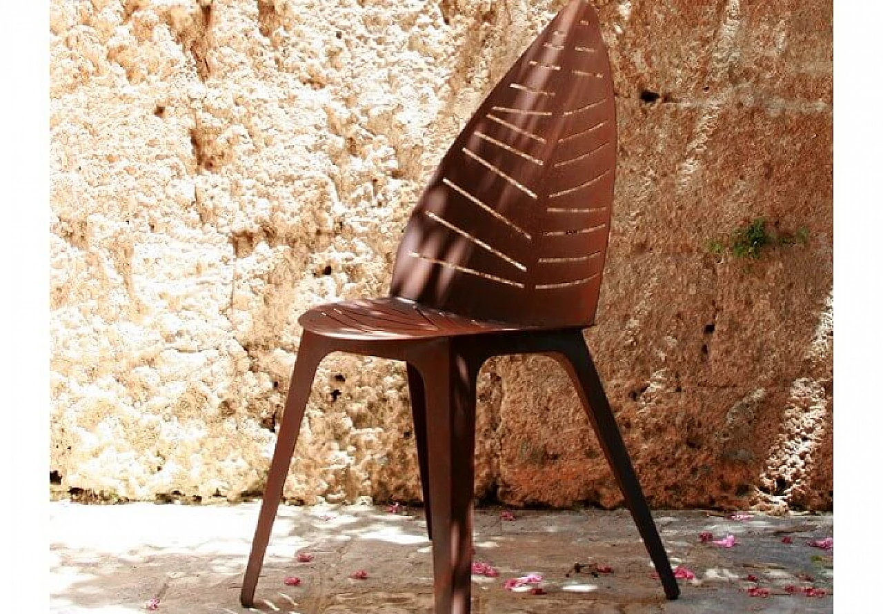 Lila chair in corten steel 1146775