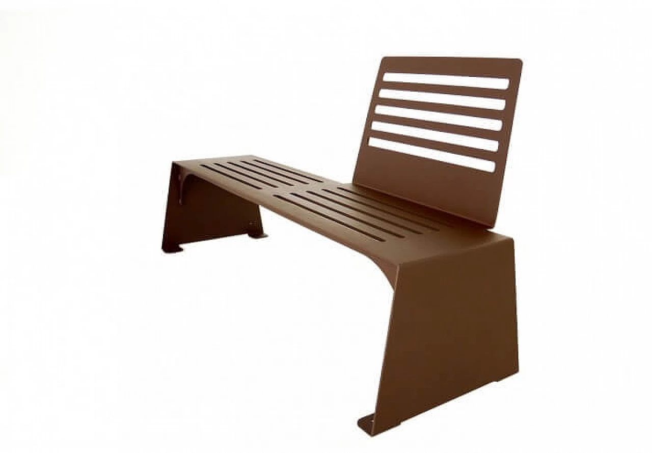 Bench "Cut" in corten steel 1146776