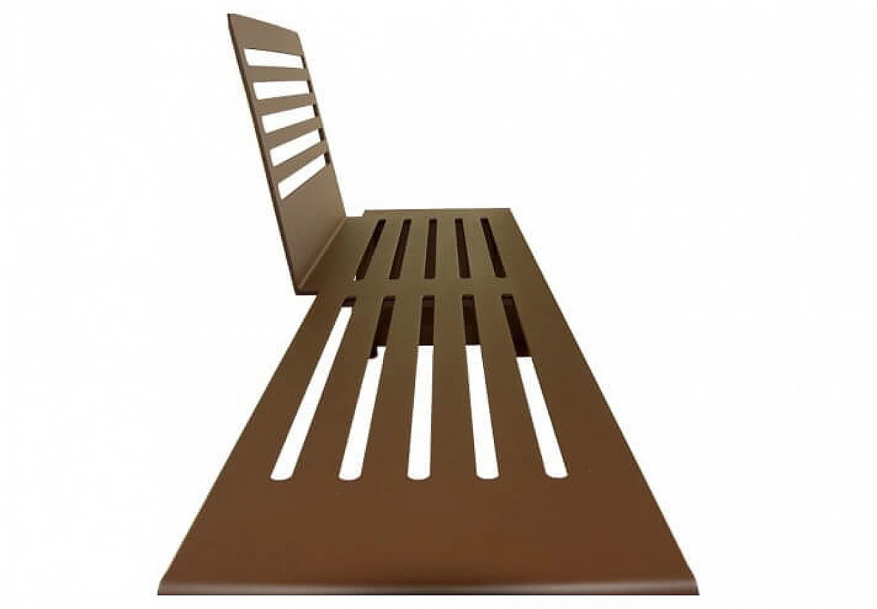 Bench "Cut" in corten steel 1146778