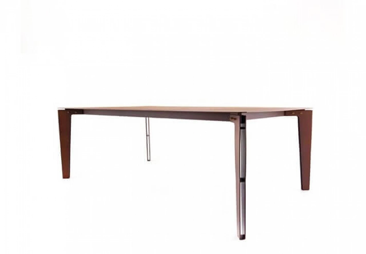 Leggero dining table by Giuseppe Pio D'Altilia in corten steel bronze tone, made in Italy 1146822