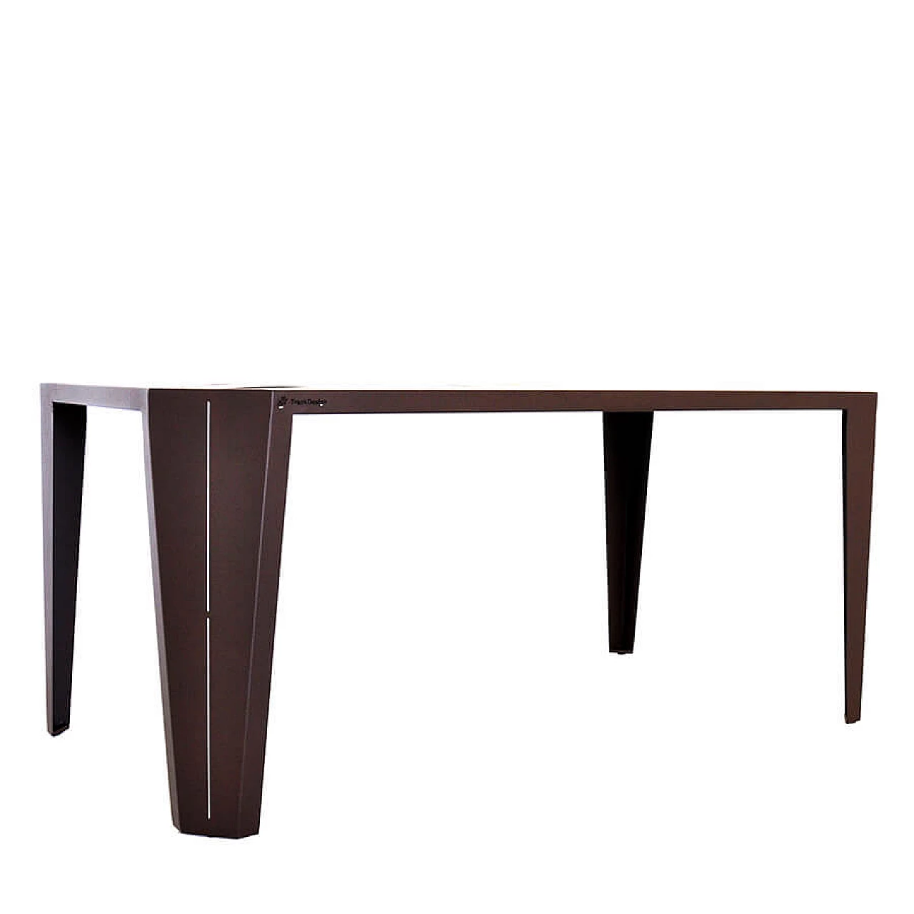 Leggero dining table by Giuseppe Pio D'Altilia in corten steel bronze tone, made in Italy 1146825