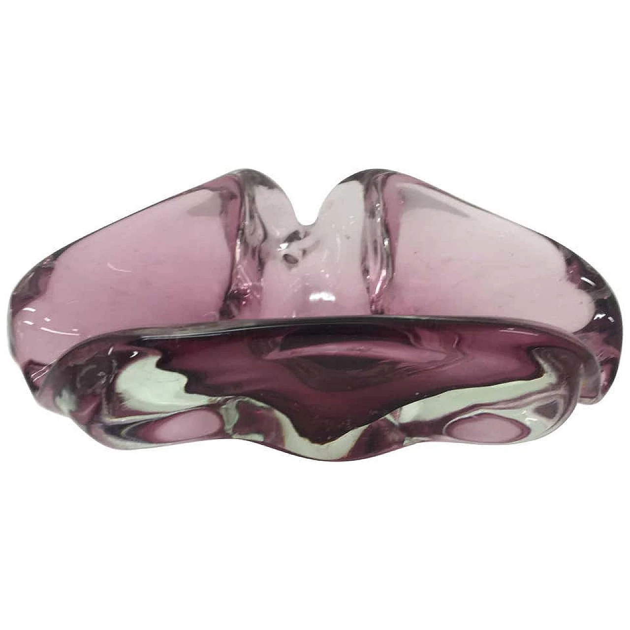 Ashtray in purple Murano glass, 70's 1146914
