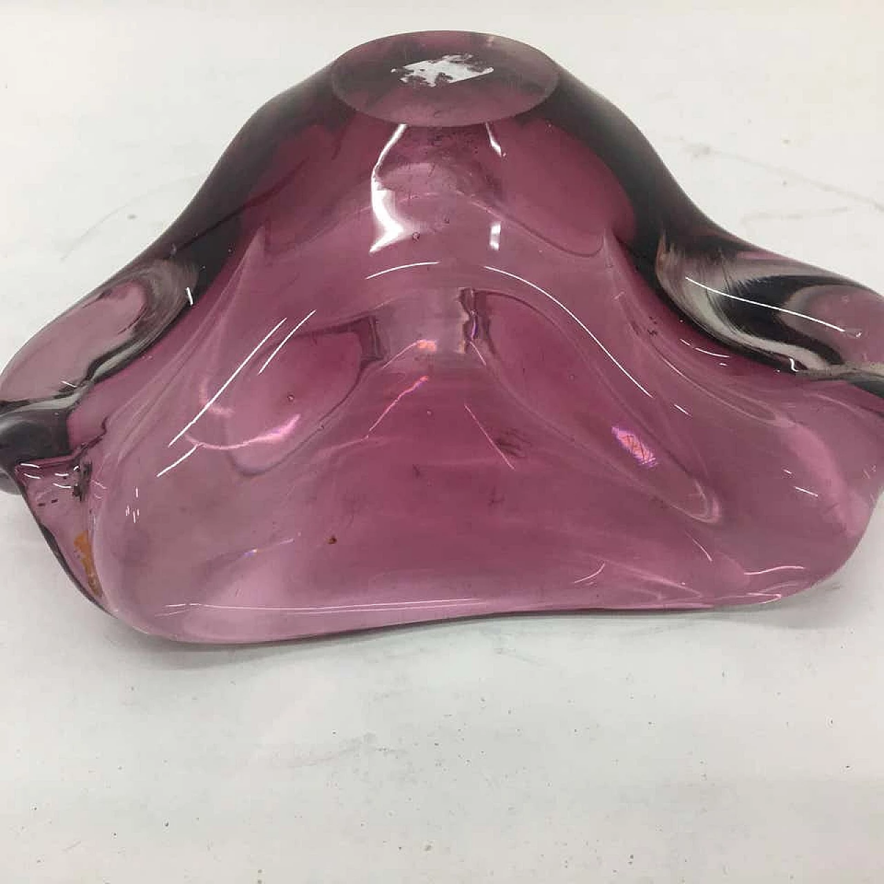 Ashtray in purple Murano glass, 70's 1146918
