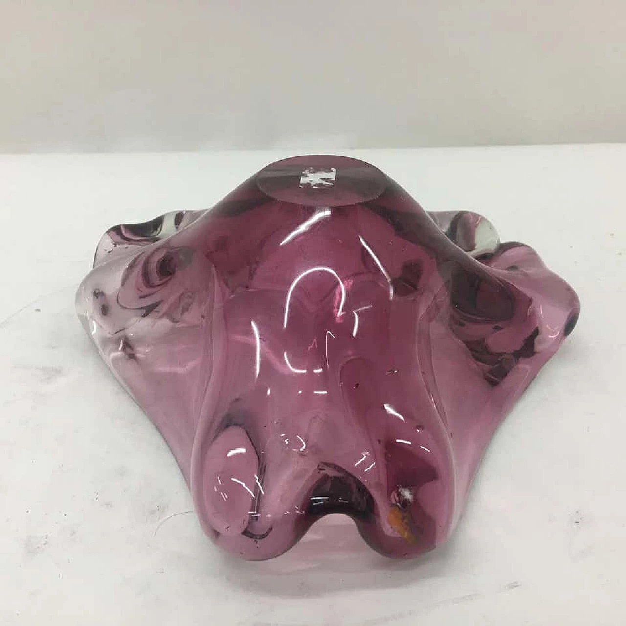Ashtray in purple Murano glass, 70's 1146919