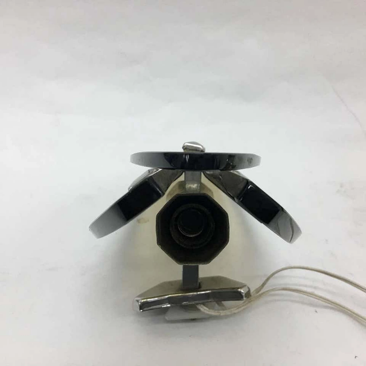 Pair of two wall sconces in smoke glass by Veca, 70s 1147041