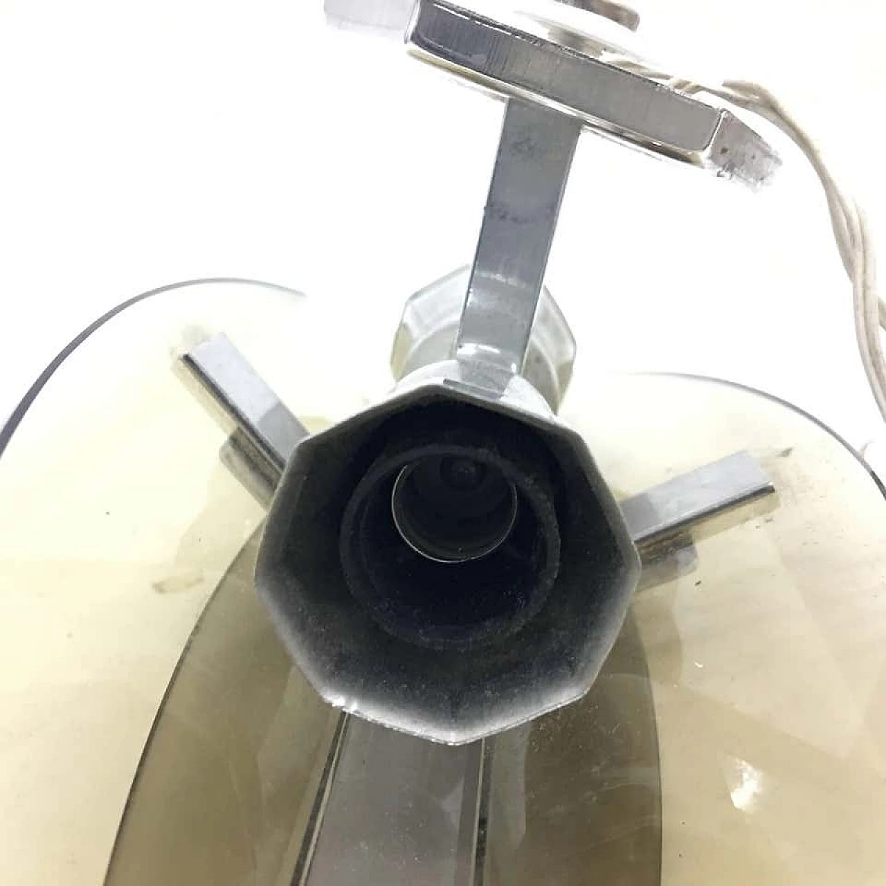 Pair of two wall sconces in smoke glass by Veca, 70s 1147044