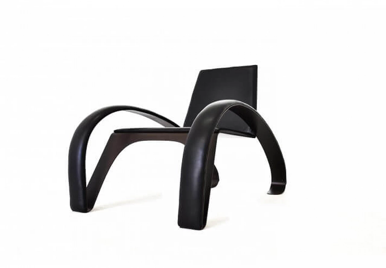Poltrona Kriva in acciaio corten 1147329