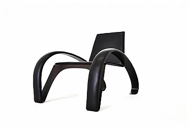 Kriva armchair in corten steel