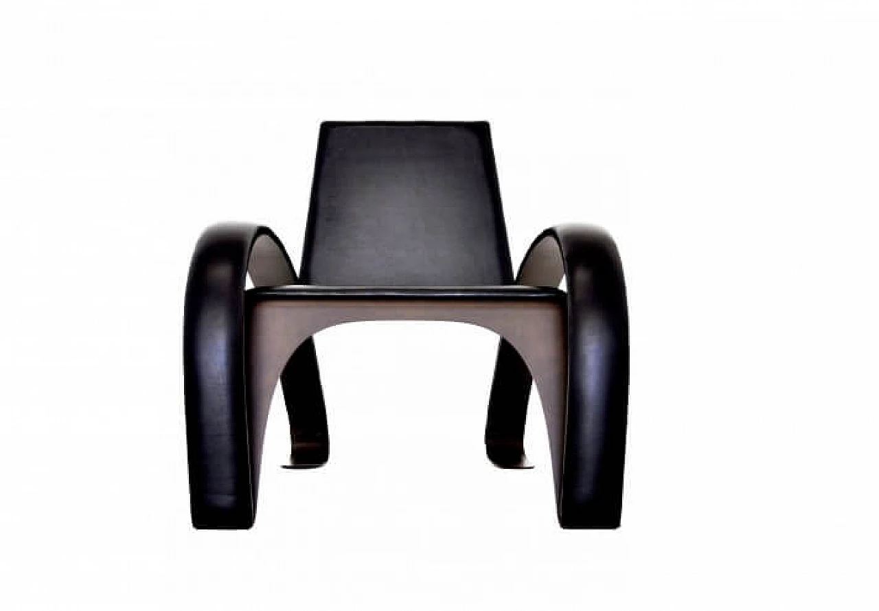 Kriva armchair in corten steel 1147330