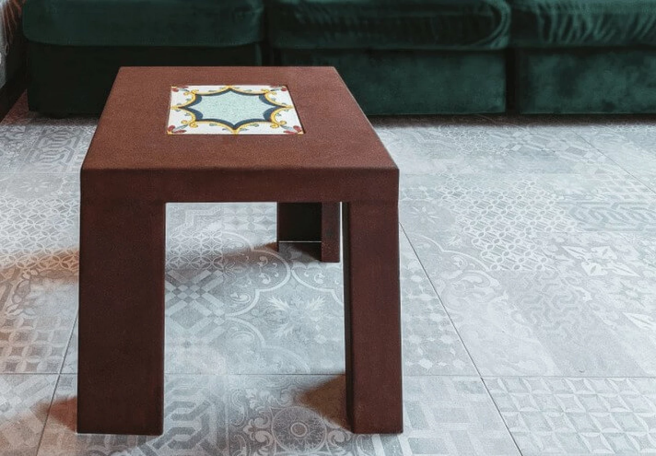 Tavolino Ugo in corten 1147460