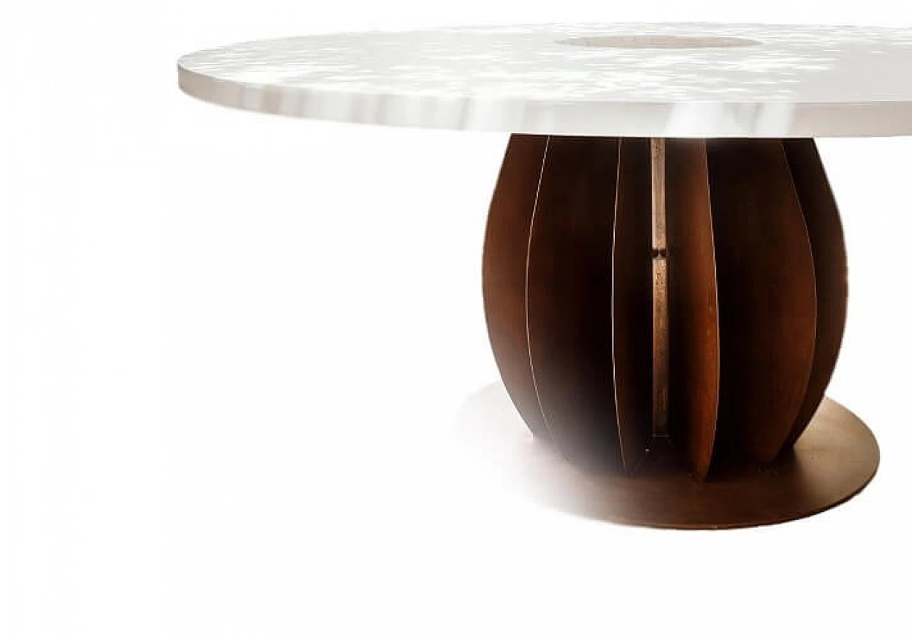 Iride table in corten 1147477