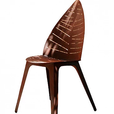 Lila chair in corten steel