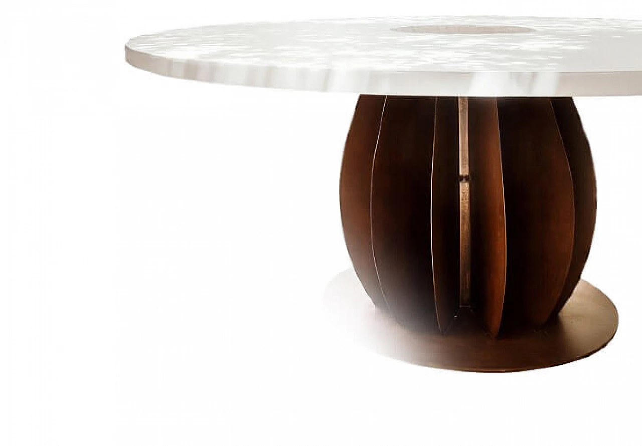 Iride table in corten 1147675