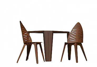 Tavolo Lila in acciaio corten