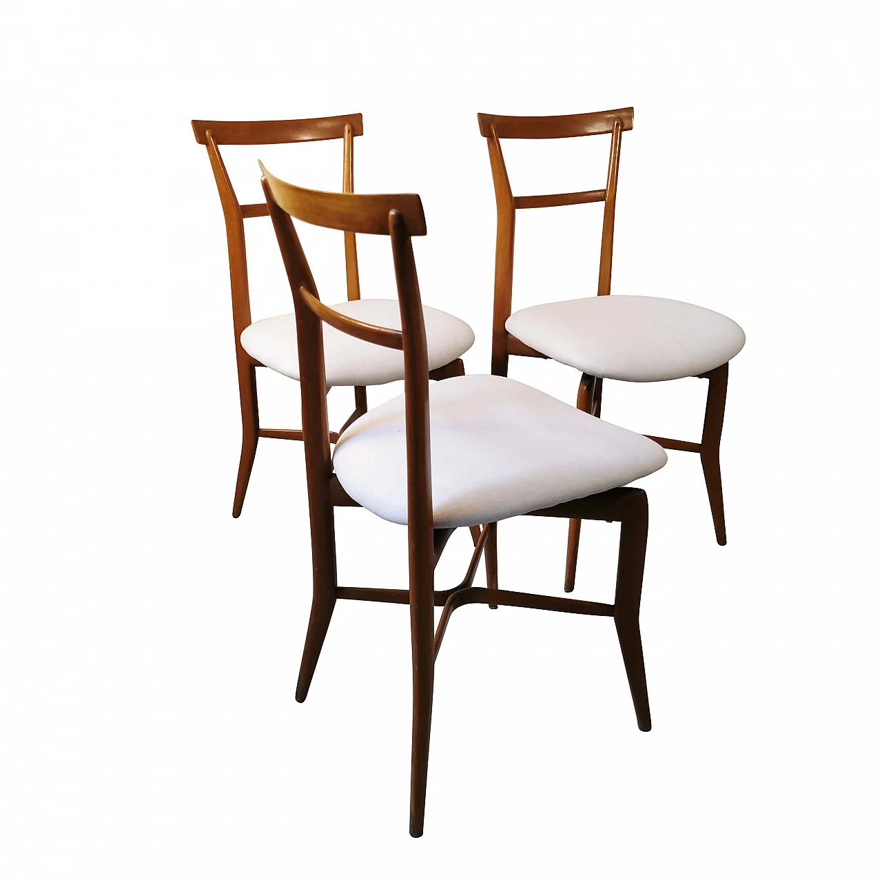 3 wooden chairs, 50s 1147788