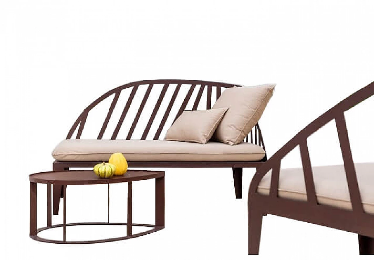 Chaise longue Oblì in Corten 1147849