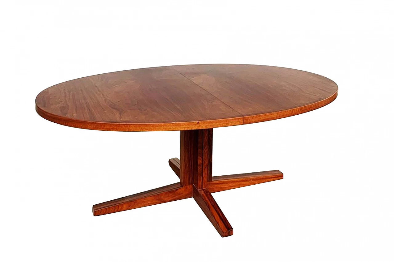 Tavolo da pranzo allungabile in palissandro di John Mortensen per Heltborg Møbler, anni '60 1148040