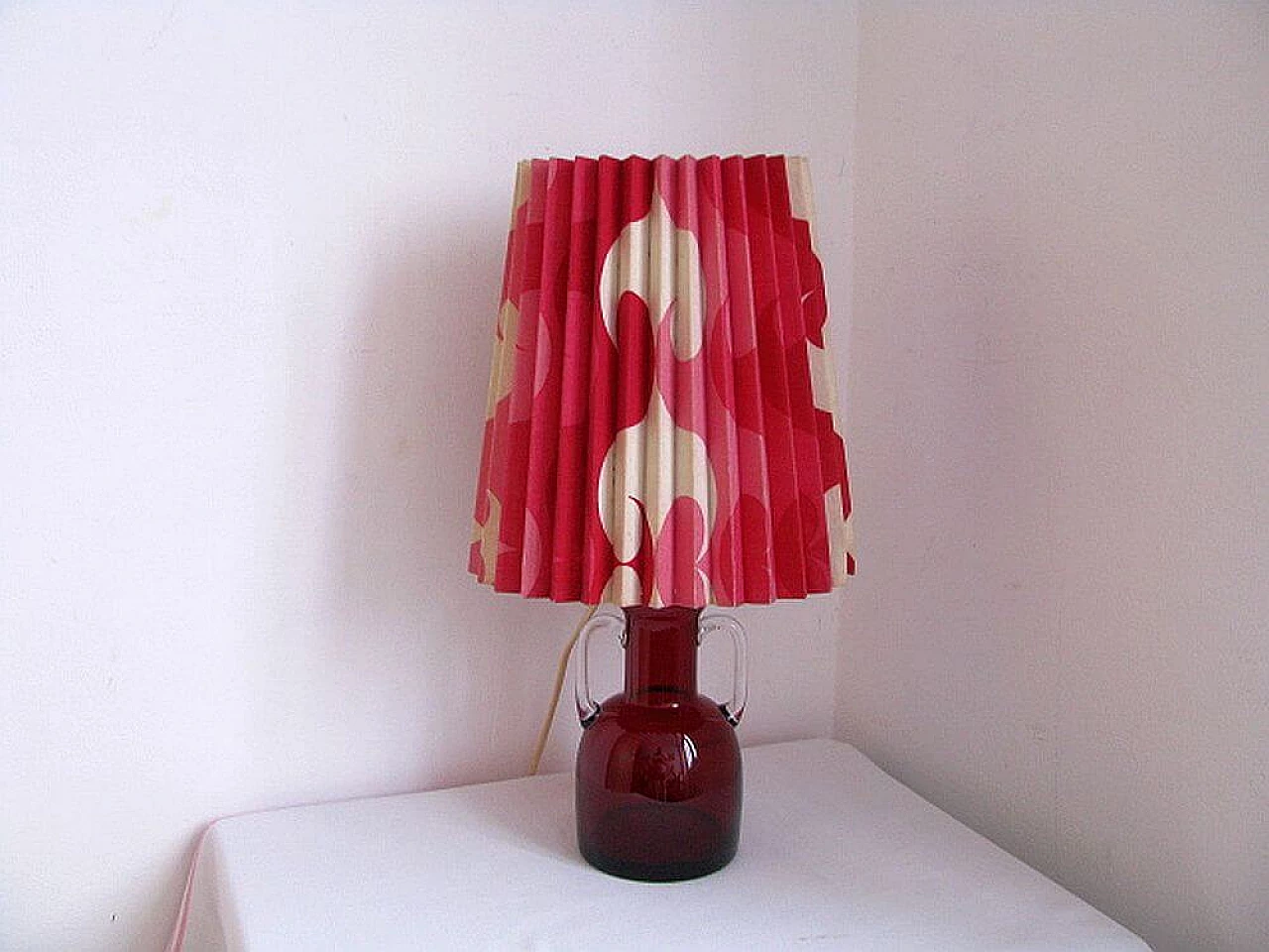 French table lamp in glass, 60s 1148133