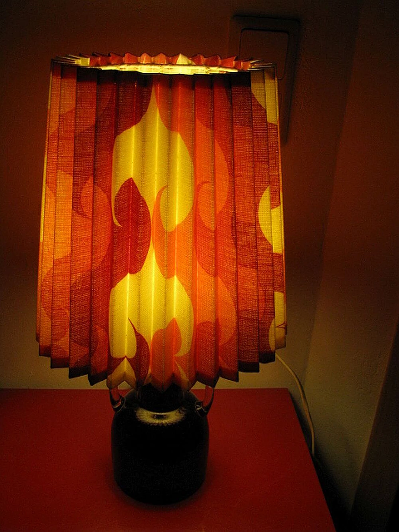 French table lamp in glass, 60s 1148144
