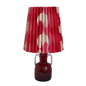 French table lamp in glass, 60s