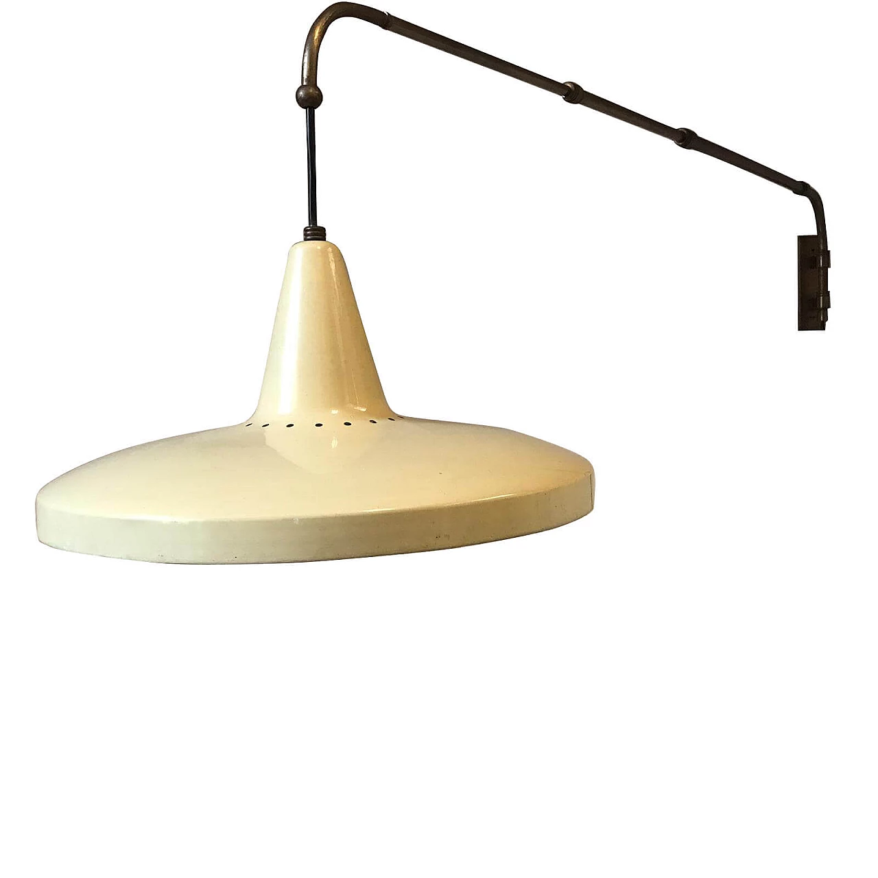 Lampada da parete allungabile in ottone, anni '60 1148368