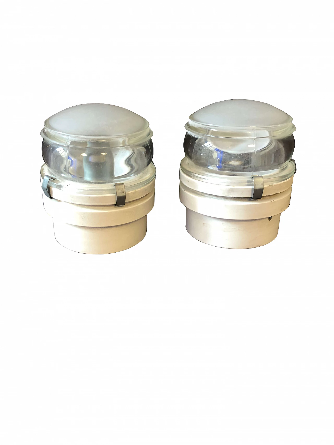 Coppia di lampade da parete Fresnel di Joe Colombo per Oluce, anni '60 1149085