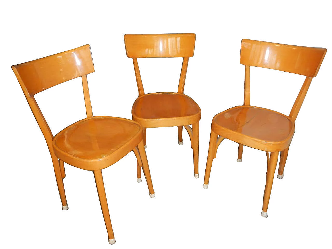 3 Beechwood chairs, 1950s 1149178
