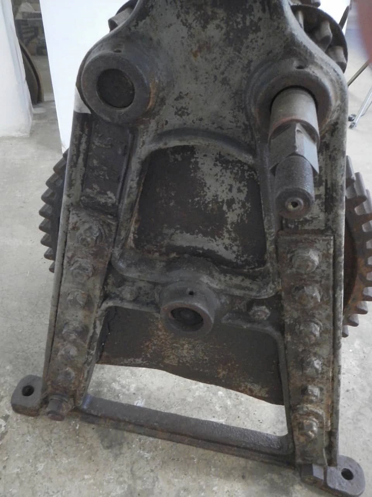 Industrial table with harbour winch, 1930's 1149183