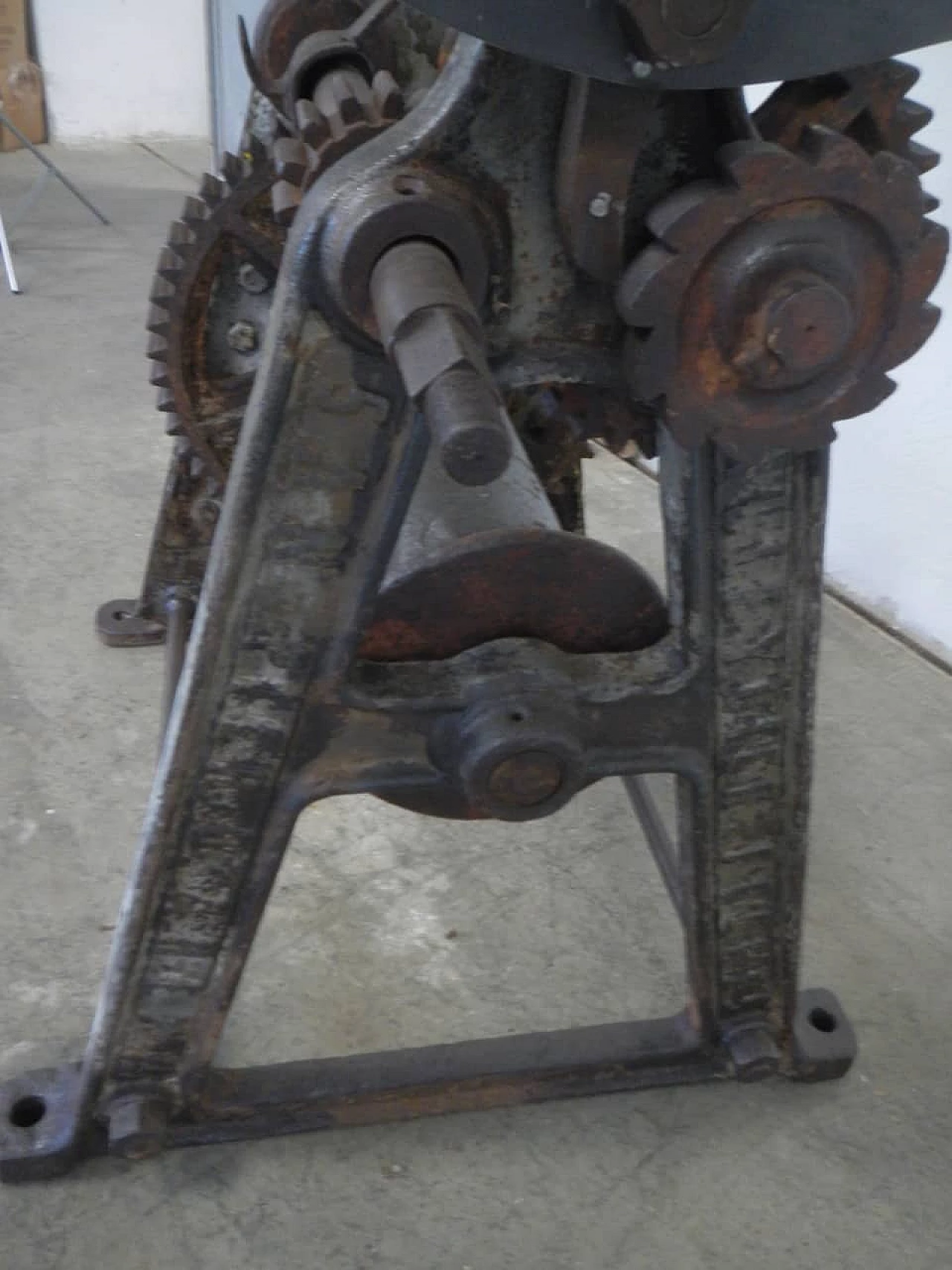 Industrial table with harbour winch, 1930's 1149185